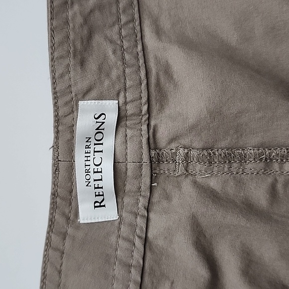 Northern Reflections Women's Cargo Casual Short Stretch Cotton Beige Sand Sz 16 - Picture 10 of 14